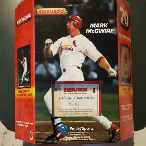 💙NIB Mark McGwire Headliners Commemorative Figure - Picture 3 of 4